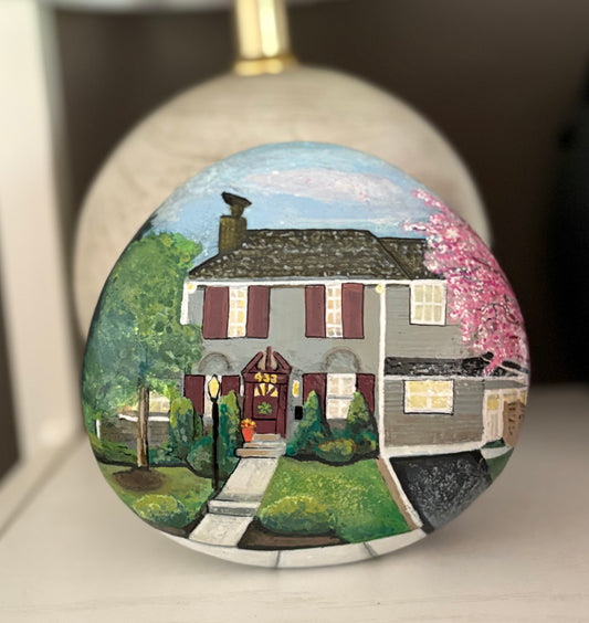 Hand Painted Stone 5-6”