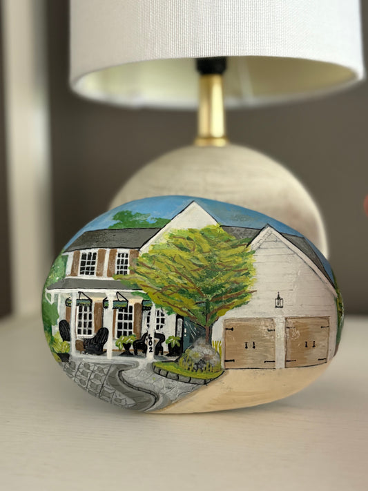 Hand Painted Stone 5-6”
